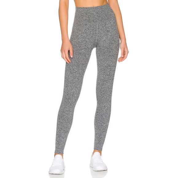 Spiritual Gangster Women's Love Sculpt Leggings - Heather Grey XS/S Seamless rib - Picture 2 of 9